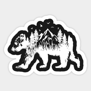 Bear Woods Sticker